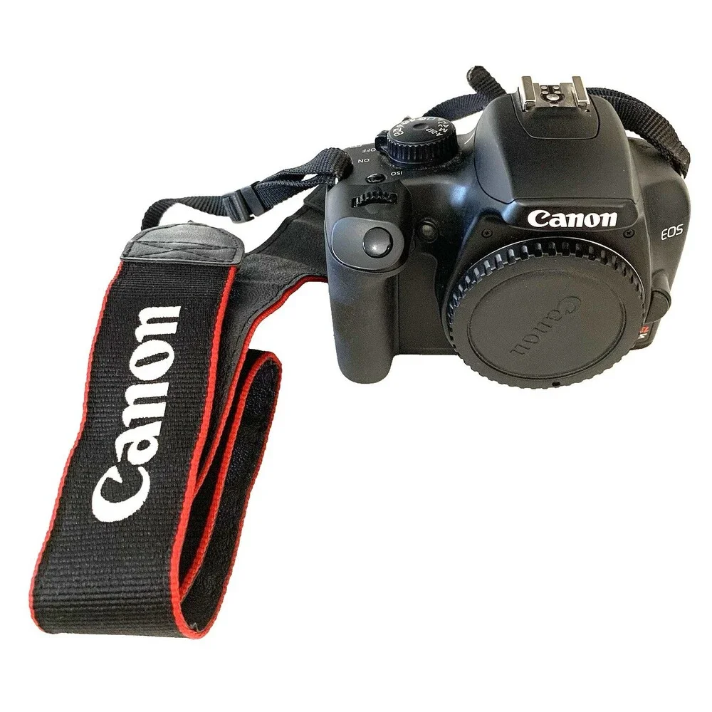 Canon EOS Rebel XS 10.1MP DSLR Camera w/8-55mm Lens Charger Bag Battery &LensPen